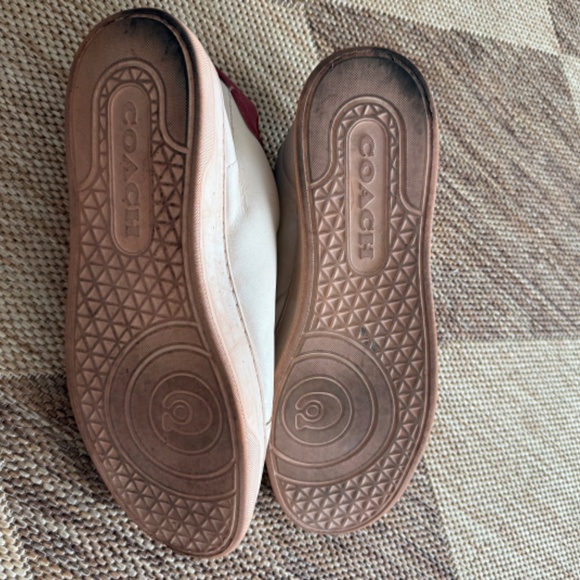 Coach Mens Shoes Men's High Line Leather Snake Script Sneakers - Picture 4 of 7